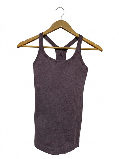LULULEMON |XS| BUST 12|  RACERBACK TANK TOP PURPLE HEATHERED ACTIVEWEAR