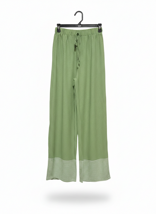 GRACE HILL |C1| SAGE GREEN BREEZY LOUNGE PANTS |XL| WAIST 34|