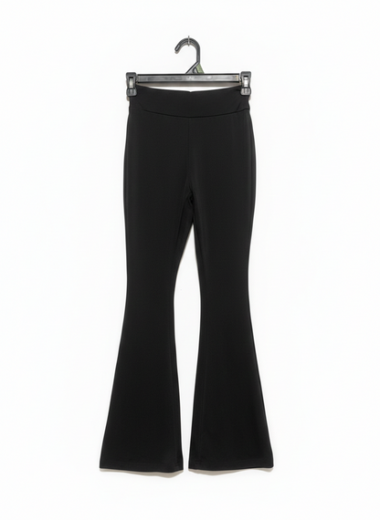 SHEIN |XS| WAIST 22| WOMEN'S HIGH-WAISTED FLARE YOGA PANTS - NOIR BLACK