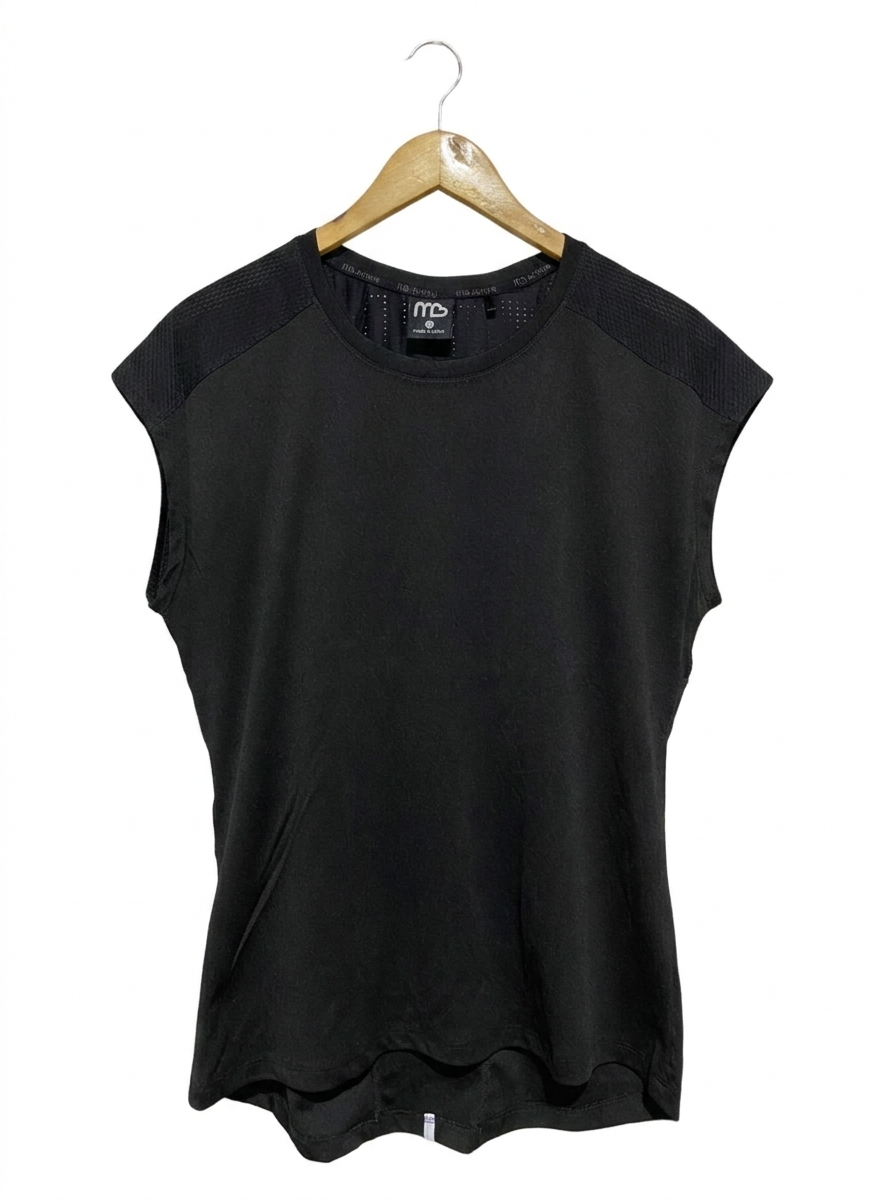 MD ACTIVE |M| BUST 20| B12| MICHELLE BRIDGES BLACK TRAINING TOP