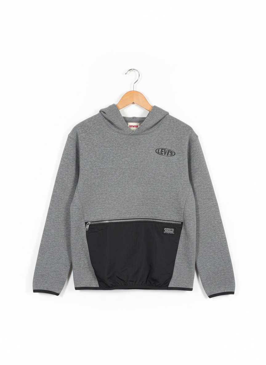 LEVIS |S/M|BUST 19| Nylon Pocket Hoodie