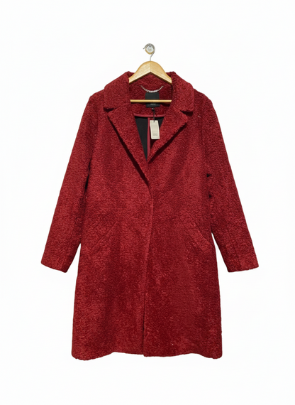 RIVER ISLAND |L/XL| BUST 23|  Longline Borg Coat