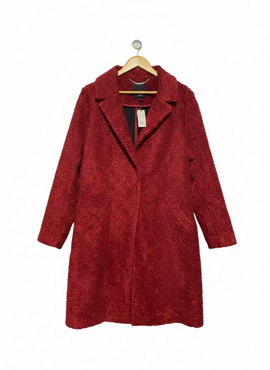 RIVER ISLAND |L/XL| BUST 23|  Longline Borg Coat