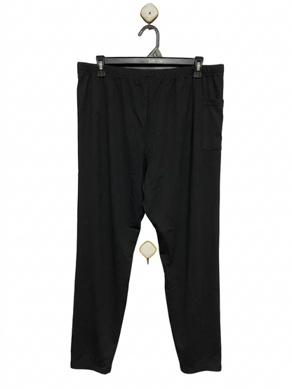 |XL| WAIST 34| B8| VERSATILE BLACK STRETCH COMFORT PANTS WITH SIDE POCKET