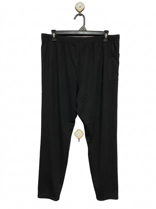 |XL| WAIST 34| B8| VERSATILE BLACK STRETCH COMFORT PANTS WITH SIDE POCKET