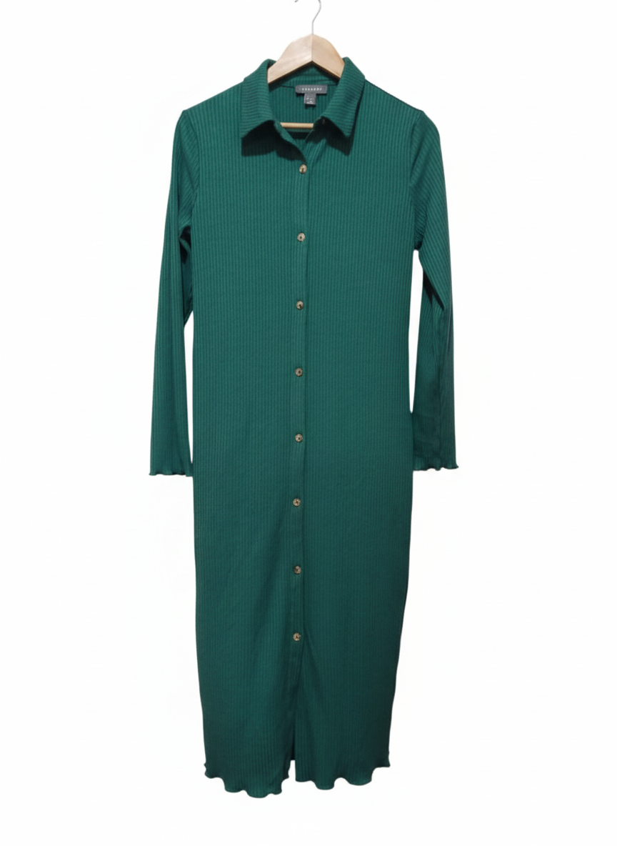 PRIMARK | Button Through Rib Longline MAXI