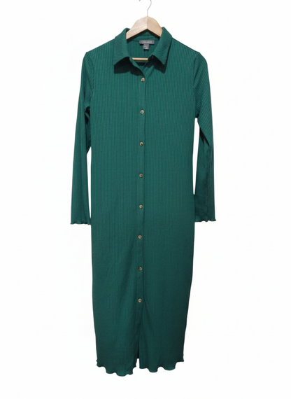 PRIMARK | Button Through Rib Longline MAXI