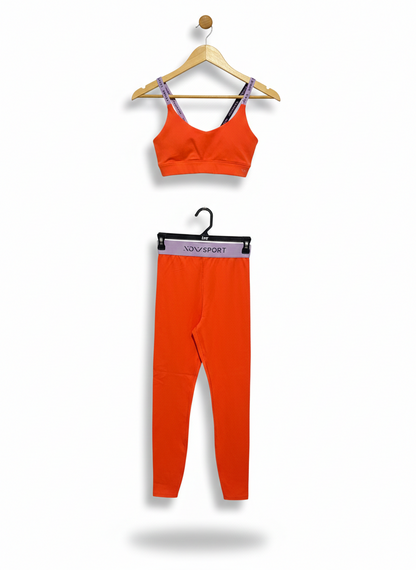 NOV SPORT |S| VIBRANT ORANGE ACTIVEWEAR SET