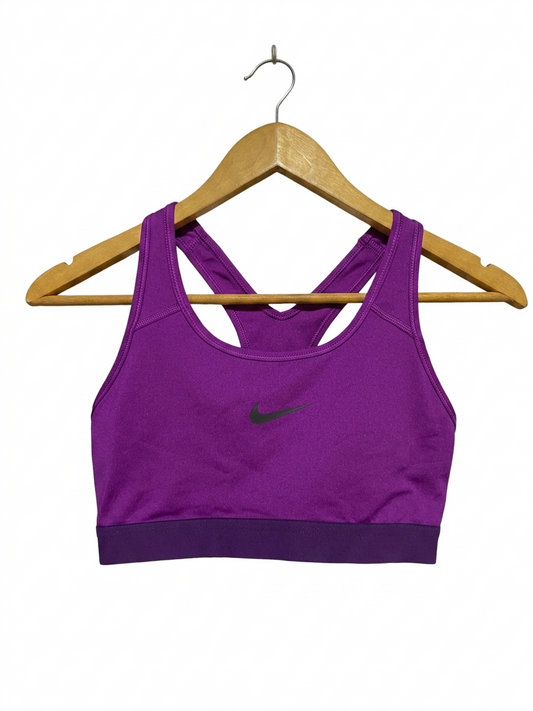 NIKE |XS| BUST 13| B26| WOMEN’S SWOOSH PURPLE MAGENTA SPORTS BRA