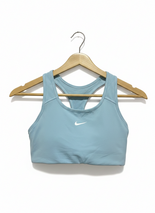 NIKE |S| BUST 13| LIGHT BABY BLUE RACERBACK SPORTS BRA