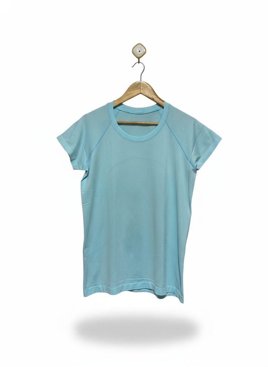 LULULEMON |L| BUST 19| Icing Blue Swiftly Tech Short Sleeve Shirt