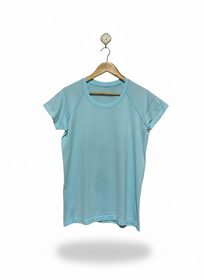 LULULEMON |L| BUST 19| Icing Blue Swiftly Tech Short Sleeve Shirt