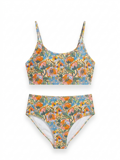VIBRANT RETRO FLORAL BIKINI SET |XL| B5|