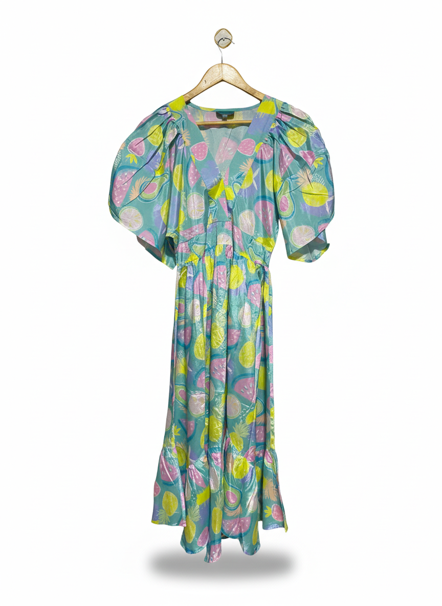 EUFORIA |S/M| BUST FREE | C3| STUNNING RUST-COLORED COTTON MAXI DRESS