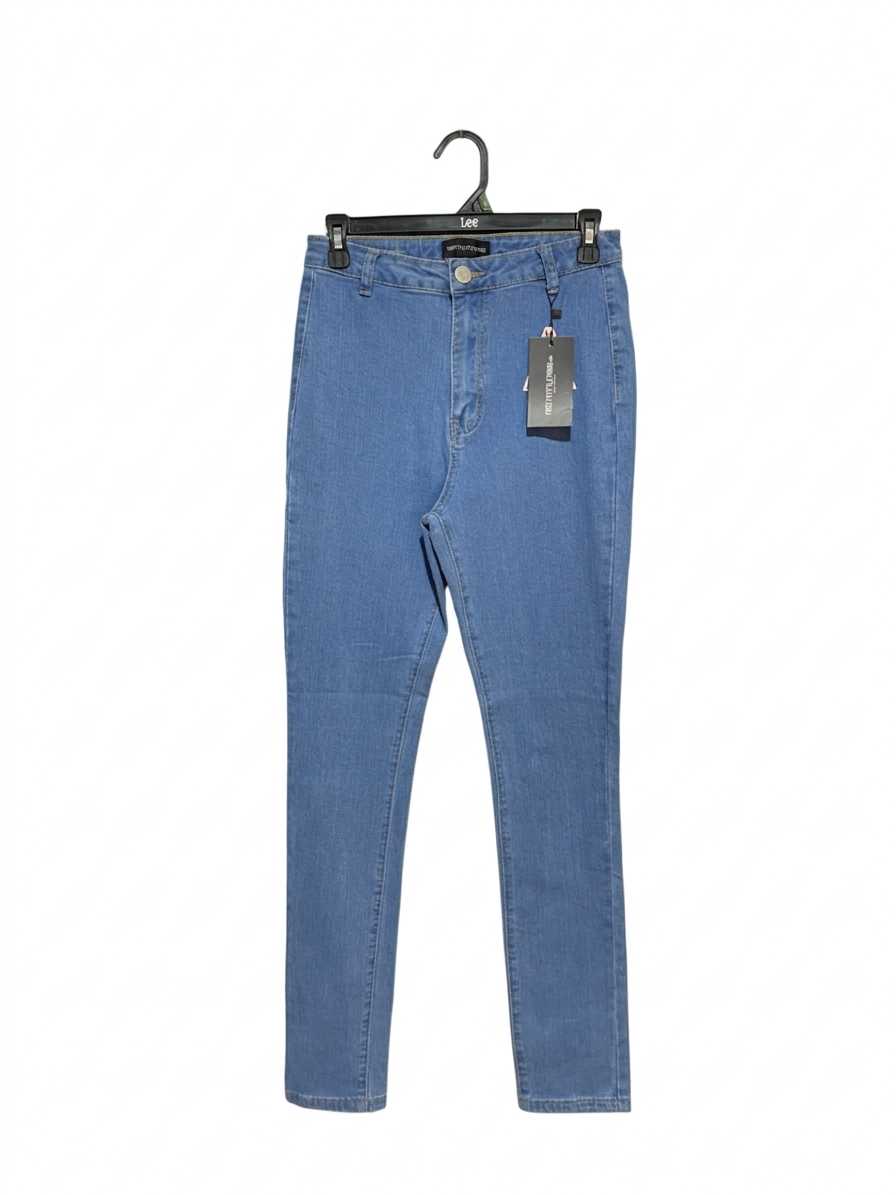 PRETTYLITTLE THING |S| WAIST 26| B8| LIGHT BLUE WASH HIGH-WAISTED SKINNY JEANS