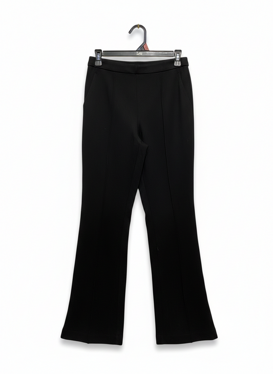 MEET METRO |M| WAIST 27| C8| BLACK HIGH-RISE DRESS PANTS WITH STRUCTURED FRONT SEAM AND STRETCH FIT