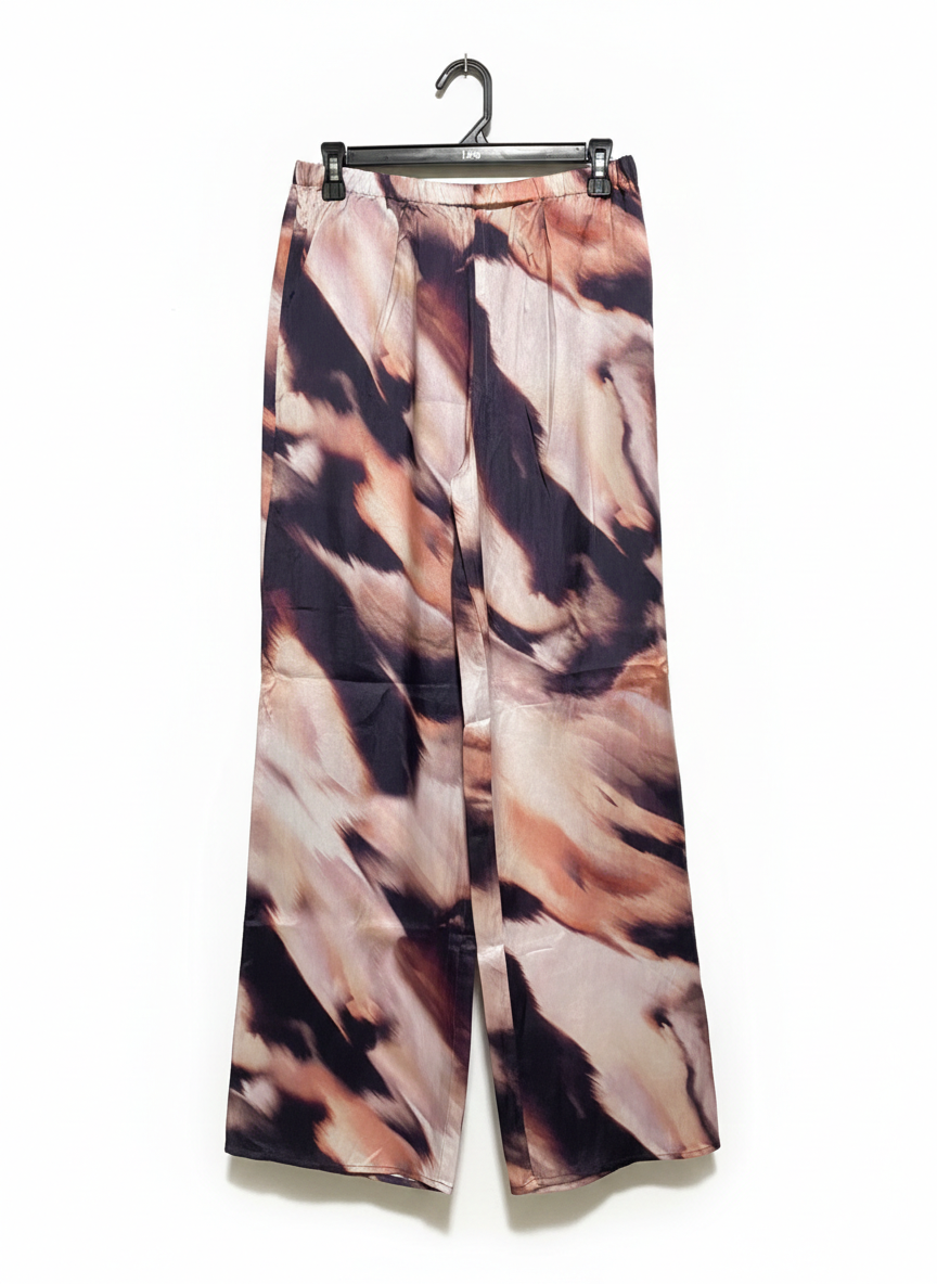 UNISON |M| WAIST 28|C1| BOLD ABSTRACT PRINT WIDE-LEG PANTS