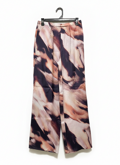 UNISON |M| WAIST 28|C1| BOLD ABSTRACT PRINT WIDE-LEG PANTS
