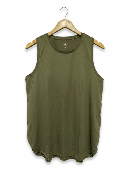 ACTIVE |L| BUST 20| B20| OLIVE GREEN ACTIVE TANK TOP