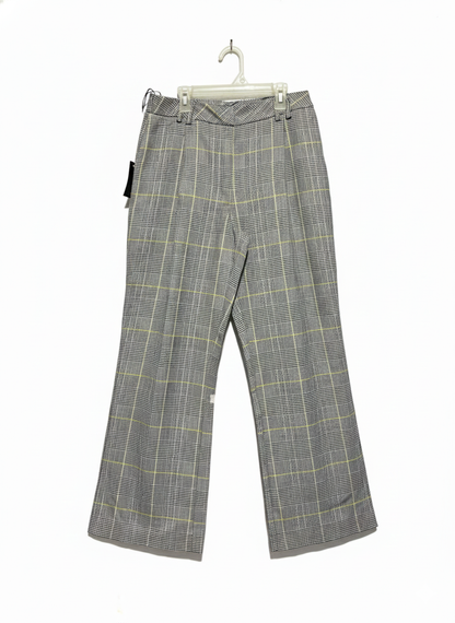 PRIMARK|M|WAIST 30|GREY PRINCE OF WALES CHECK WIDE-LEG TROUSERS