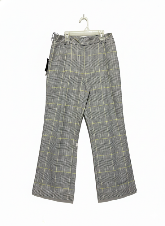 PRIMARK|M|WAIST 30|GREY PRINCE OF WALES CHECK WIDE-LEG TROUSERS