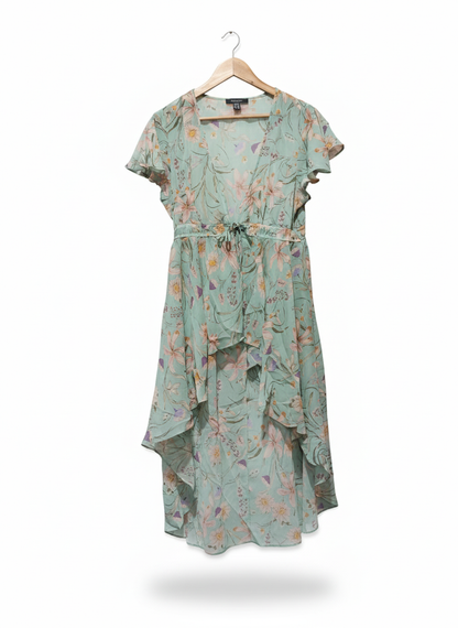 PRIMARK Flutter Sleeve High-Low Maxi Dress