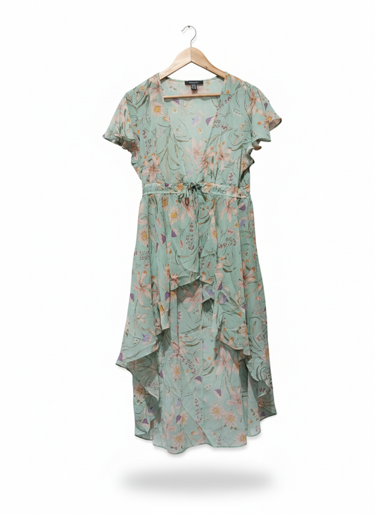 PRIMARK Flutter Sleeve High-Low Maxi Dress