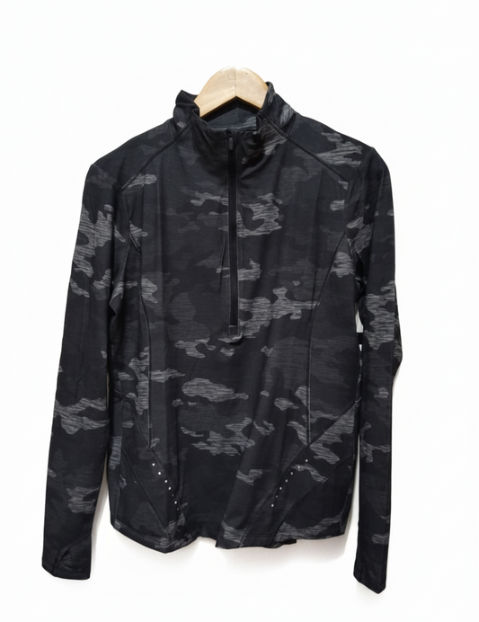 Avia Camo Black/Gray Heather  1/4 Zip Pullover Lightweight Top