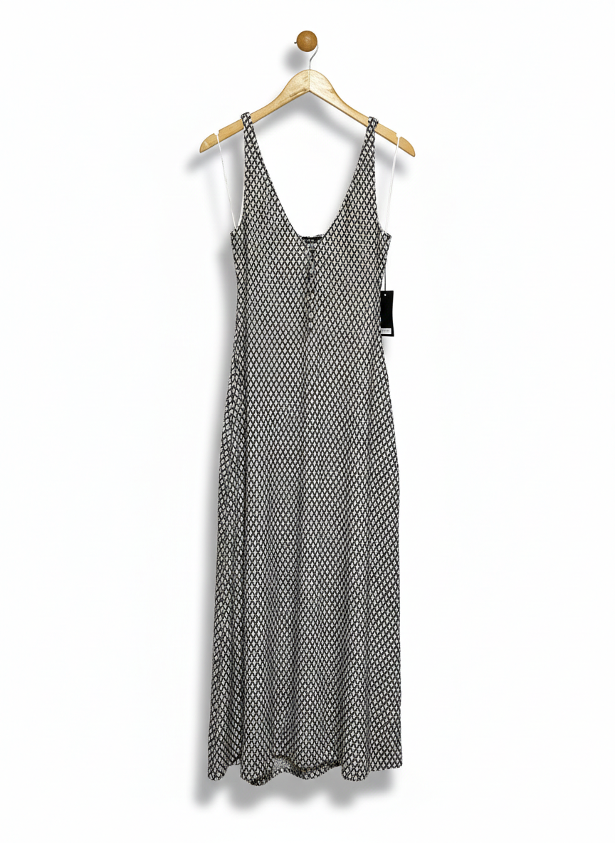 DAZIE |M| BUST 16| MIDNIGHT DIAMOND GEOMETRIC MAXI DRESS