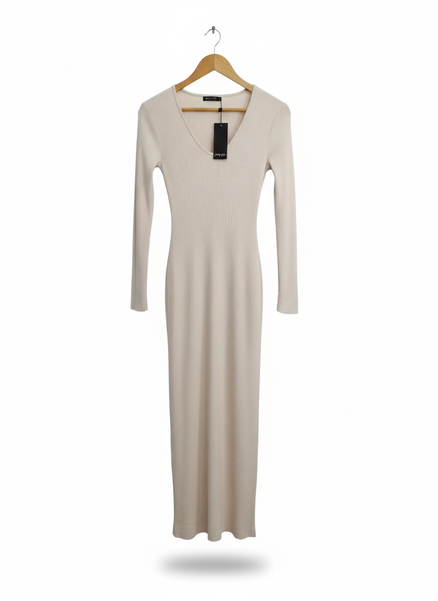 NASTY GAL|M|BUST 14|Rib-knit bodycon dress