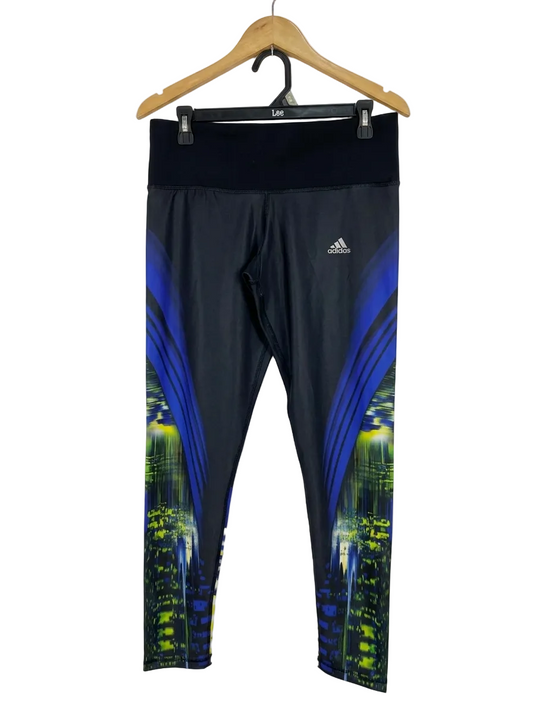 ADIDAS |M| WAIST 30| B20| CITYSCAPE GRAPHIC LEGGINGS – HIGH-PERFORMANCE ACTIVEWEAR