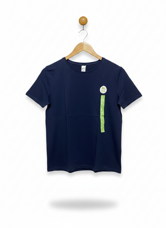 ANKO |L| BUST 18| B13 |WOMEN'S NAVY BLUE ESSENTIAL COTTON TEE – CLASSIC SHORT SLEEVE ROUND NECK TOP