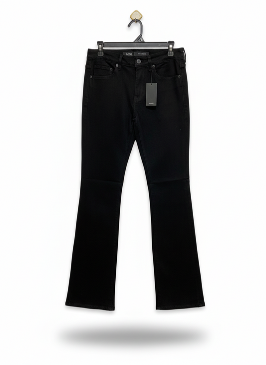 RIDERS |L| WAIST 30| STAPLE BLACK BOOTCUT JEANS FROM MNG FEATURING A CLASSIC FIVE-POCKET DESIGN AND A FLATTERING SLIGHT FLARE AT THE HEM