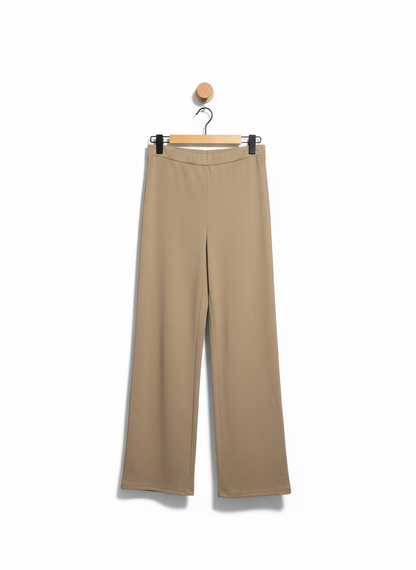 SBETRO |S| WAIST 24| DESERT SAND WIDE-LEG LOUNGE TROUSERS