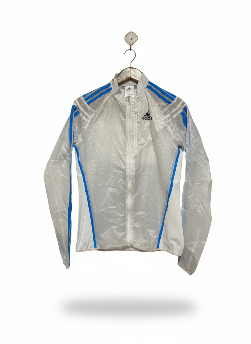 ADIDAS |S| BUST 19|  Blue Stripe ClimaProof Full Zip Jacket