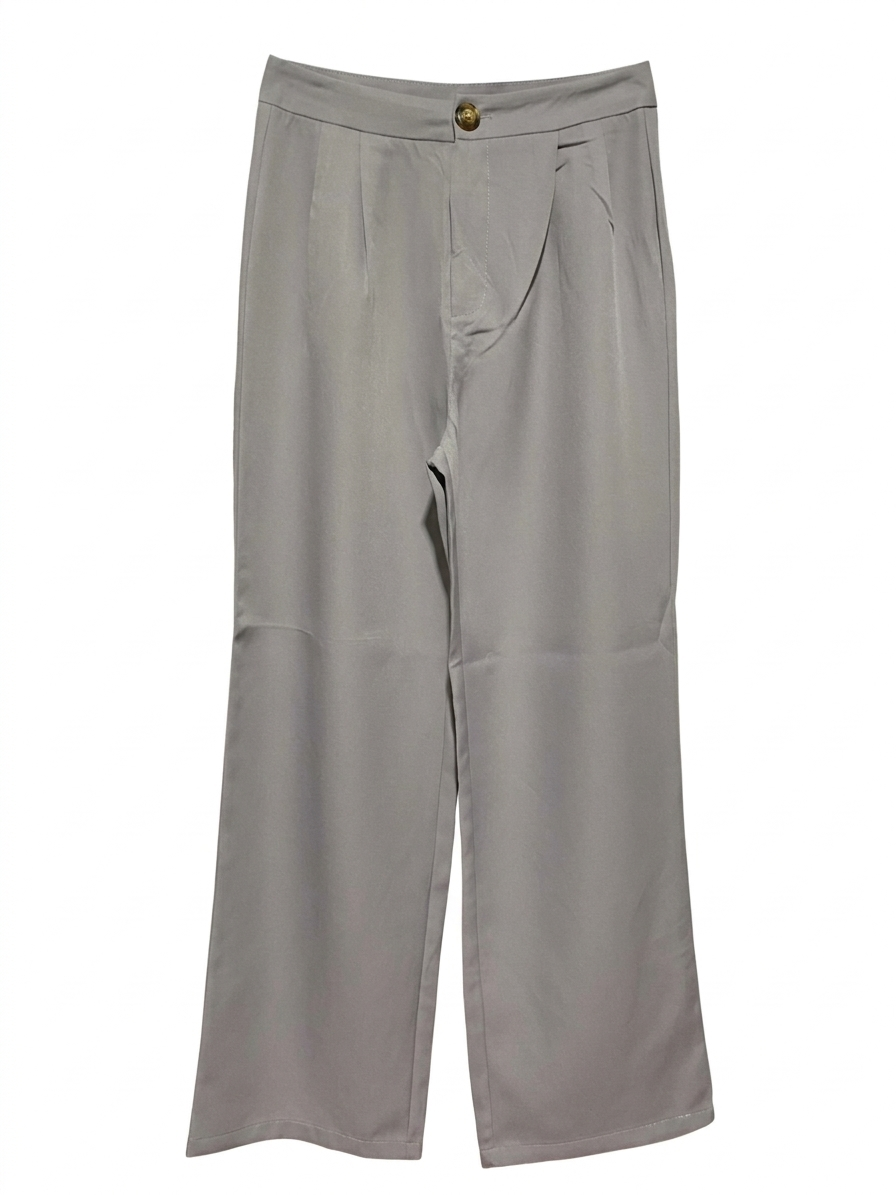 SOPHISTICATED TAILORED HIGH-WAIST WIDE-LEG TROUSERS |S| WAIST 26| B7|
