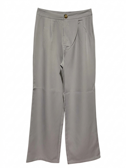 SOPHISTICATED TAILORED HIGH-WAIST WIDE-LEG TROUSERS |S| WAIST 26| B7|
