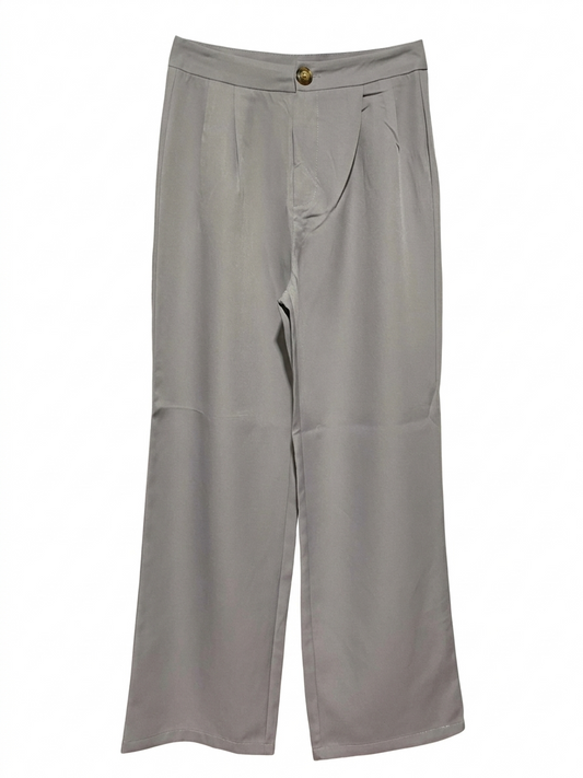 SOPHISTICATED TAILORED HIGH-WAIST WIDE-LEG TROUSERS |S| WAIST 26| B7|
