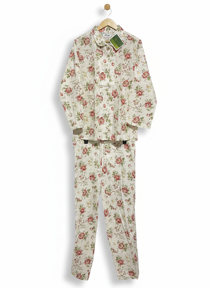 ARABELLA |S| FLORAL VINTAGE-STYLE PYJAMA SET