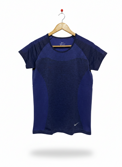 NIKE |S| BUST 17| VIBRANT NAVY DRI-FIT PERFORMANCE ATHLETIC T SHIRT