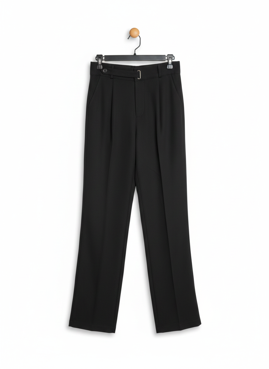 FASHION |M| WAIST 28| CLASSIC BLACK TAILORED TROUSERS