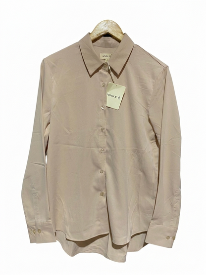 ICICLE |L| BUST 20| LUXURY SILK BLEND BUTTON-DOWN SHIRT