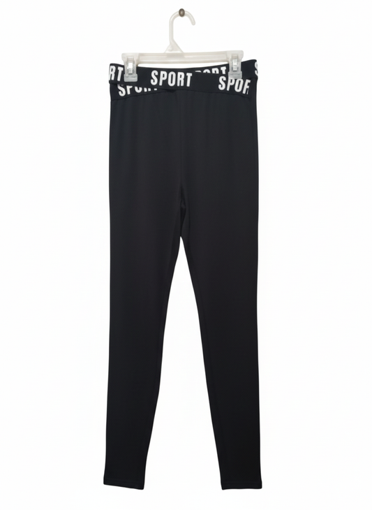SHEIN|XS/S|WAIST 24|Sport Leggings With Slogan Print On Waistband