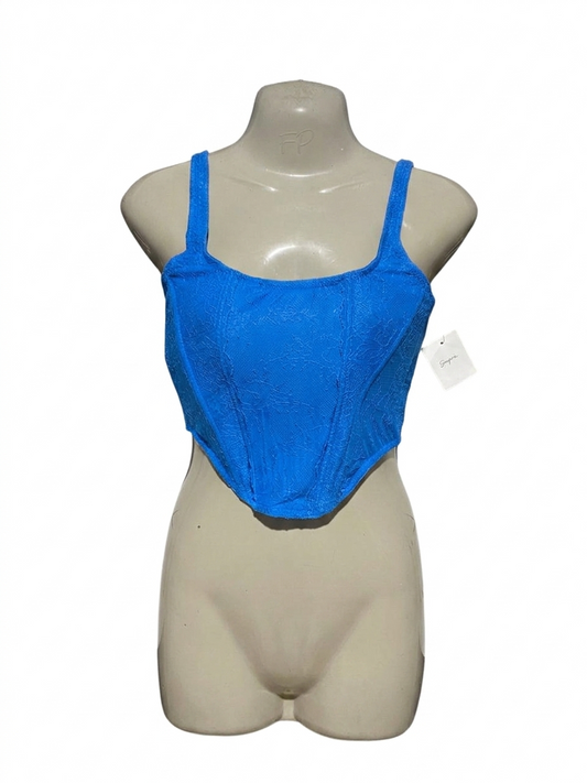 SUPRE |XS| BUST 14| B21| LACE CORSET STYLE CROP TOP