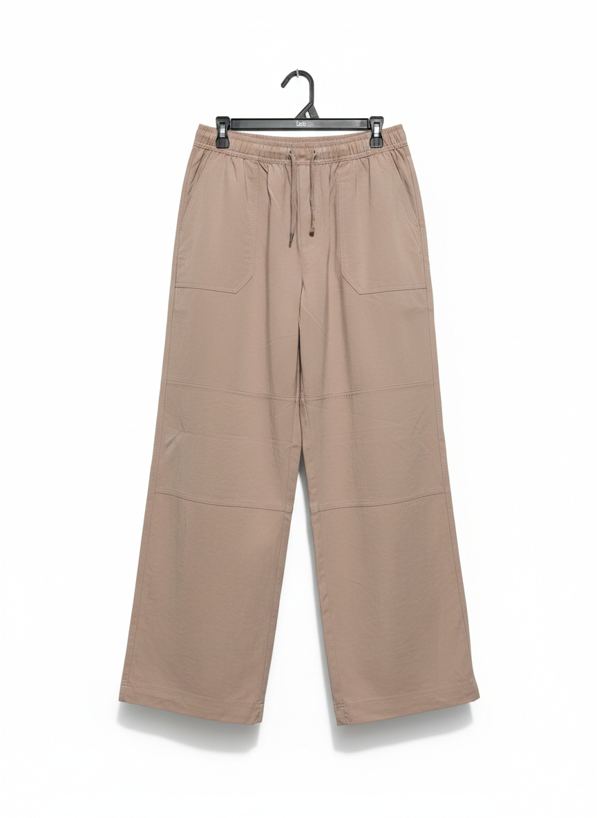 COTTON ON |L| WAIST 30| Relaxed Fit Wide-Leg Utility Pants – Khaki