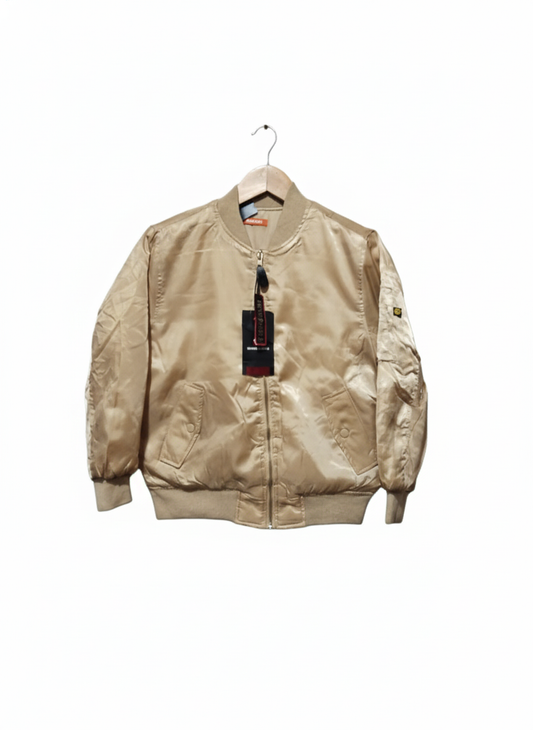 SWIS CROSS Reversible Quilted Jacket – BEIGE W-19 / L-21