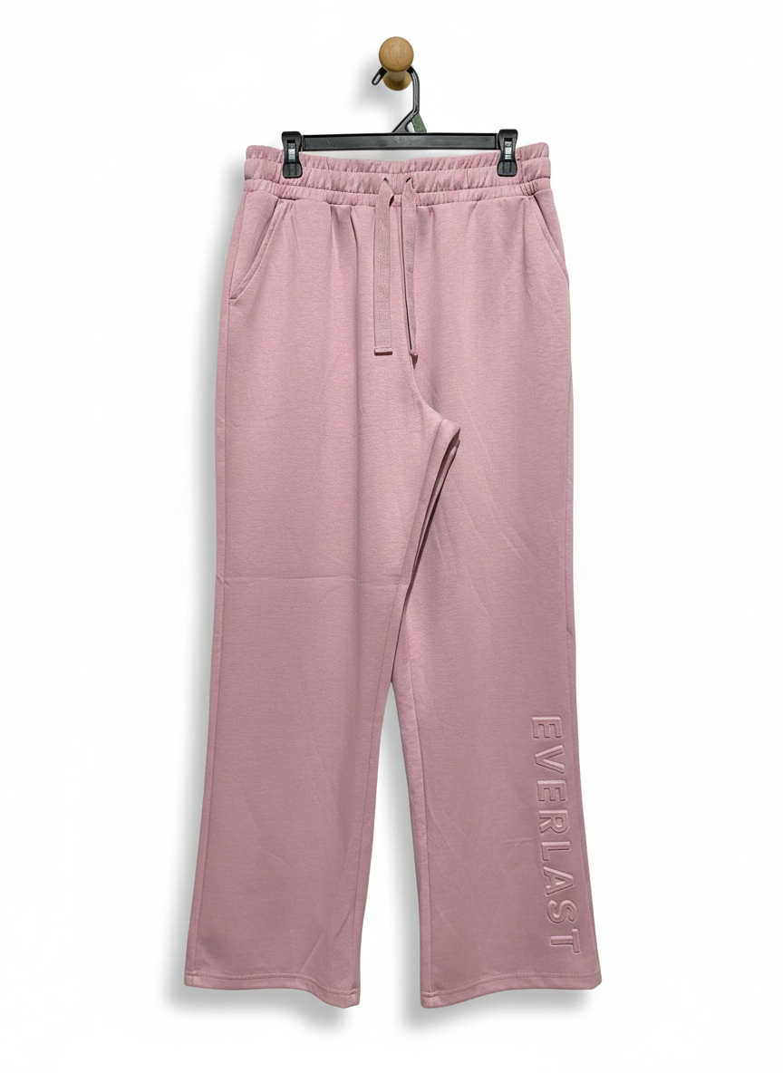 EVERLAST |L| WAIST 31| WOMEN’S RELAXED TRACK PANTS - SOFT MAUVE PINK SWEATPANTS