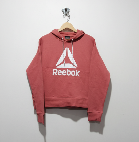Reebok Womens Graphic Long Sleeve Cropped Hoodie W-21.5 / L-22
