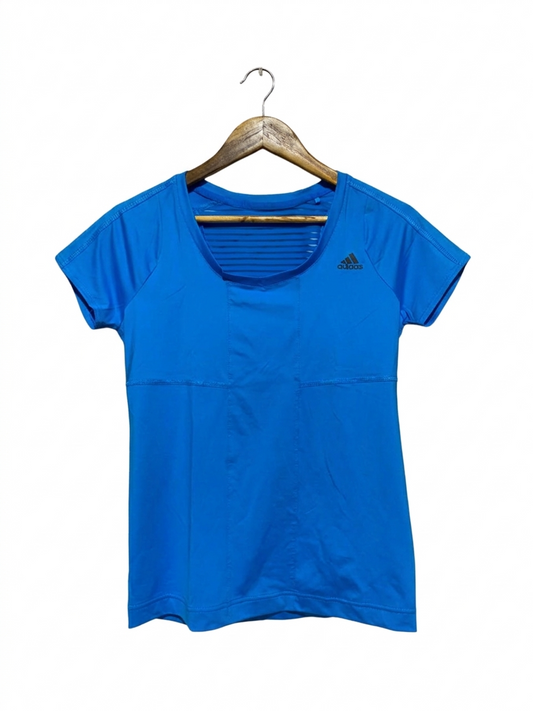 ADIDAS |M| BUST 17| B6| WOMEN’S PERFORMANCE AEROREADY TRAINING TEE – ELECTRIC BLUE