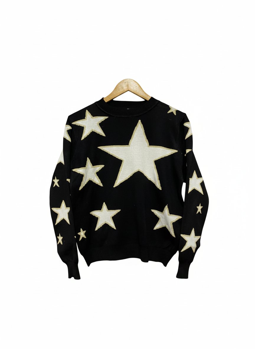 LAYERS |M/L| BUST 20| AllSaints "A Star" wool-blend jumper